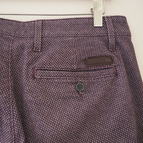 AG Adriano Goldschmied The Marshall Slim Chino Kleven Plum Pants sz 30R - Picture 10 of 10